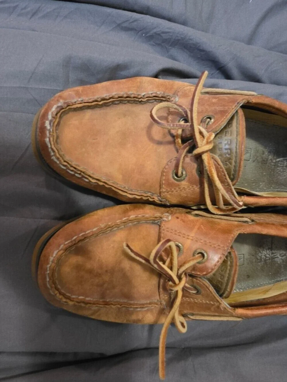 Mens Sperry Top Sider Classic Leather Boat Shoes sz 9.5